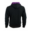 MOTORBIKE PURPLE & BLACK SOFT FLEECE HOODIE